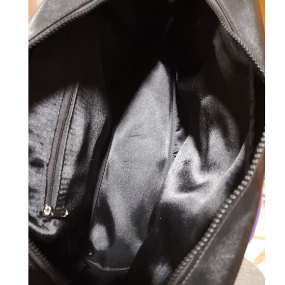 Vintage Sourpuss Dia De Los Vivientos Muertos Grunge Vinyl Purse Tote Minor Flaw - Picture 3 of 6